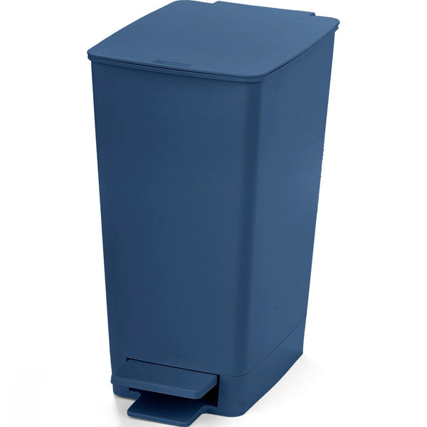 Basurero Pedal Slim 8 Litros Azul Petroleo