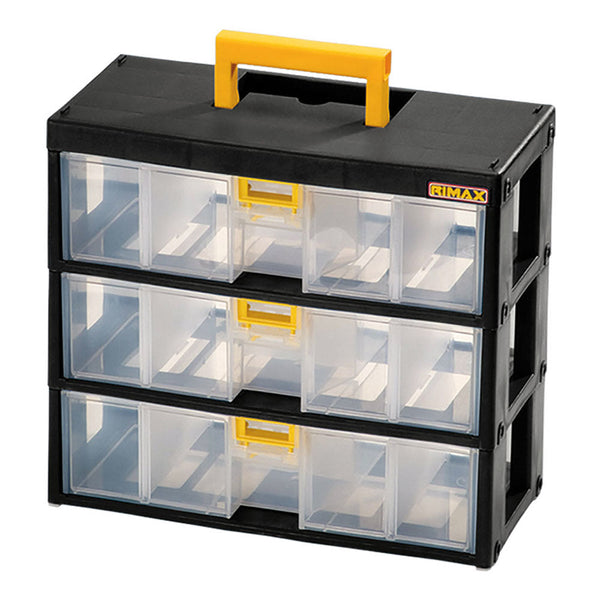 Caja Organizadora Modular Gavetas 3x80 Milimetros Negro
