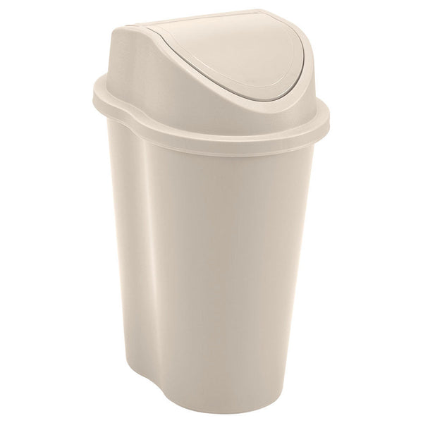 Papelera Style Tapa Vaiven 5 Litros Taupe
