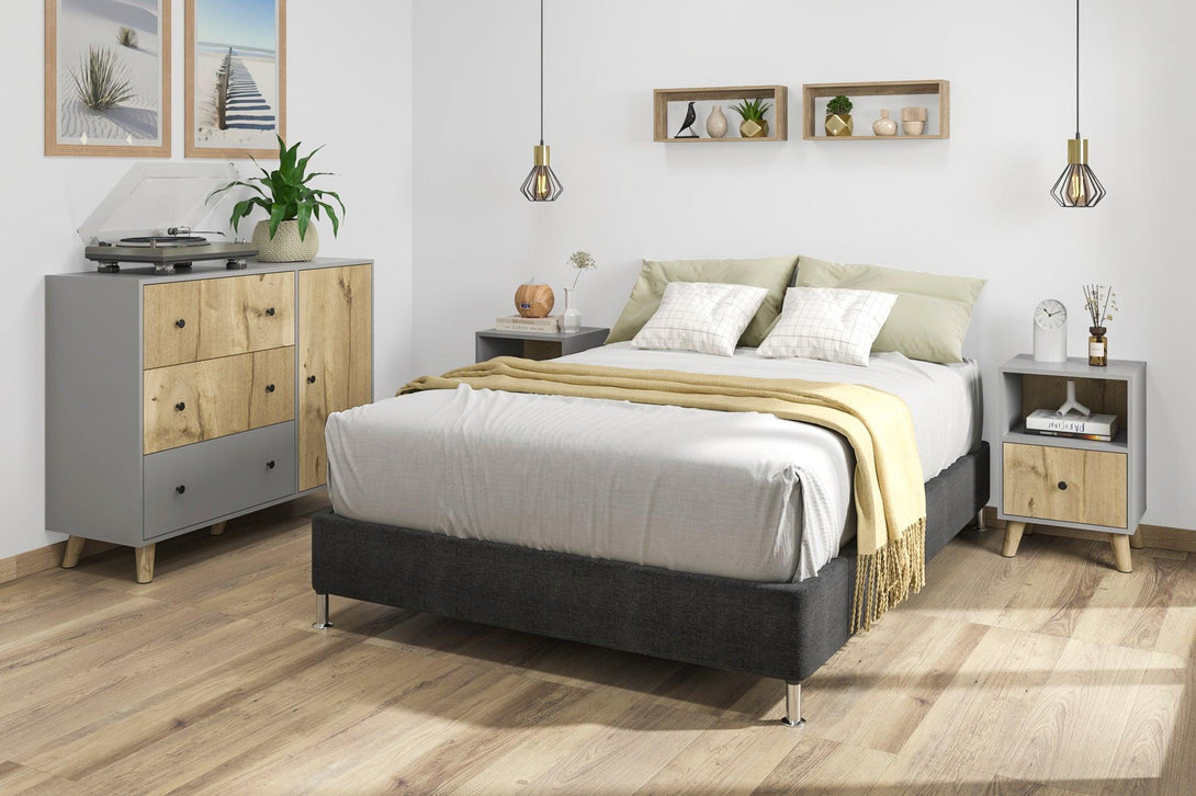 Combo para Habitación Bela, incluye Base Cama Doble.