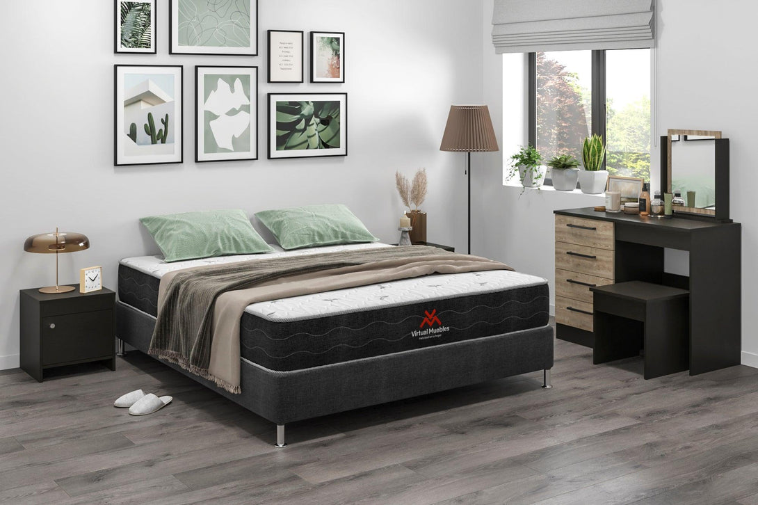 Combo para Habitación Thor, incluye Cama Queen y Colchón.