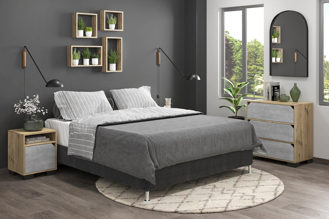 Combo para Habitación Atlantis, incluye Cama Queen y Colchón.