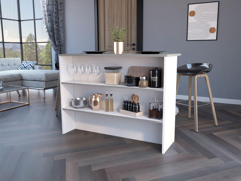 Barra De Cocina Diamante Color Blanco Marqueza y Agata Para Cocina.