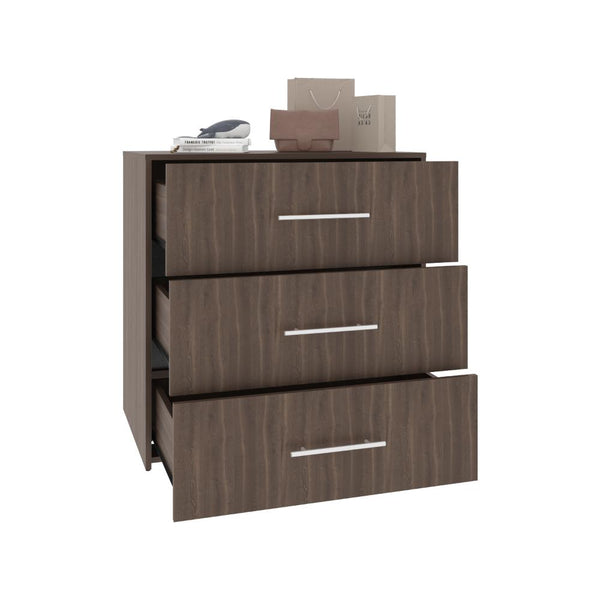 Organizador Montano, Milan y Wengue, con tres cajones deslizable para guardar objetos personales