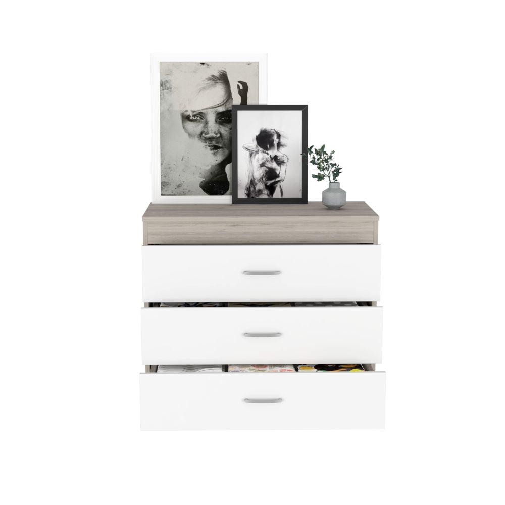 Organizador Conor color Humo y Blanco Nevado para Habitación.