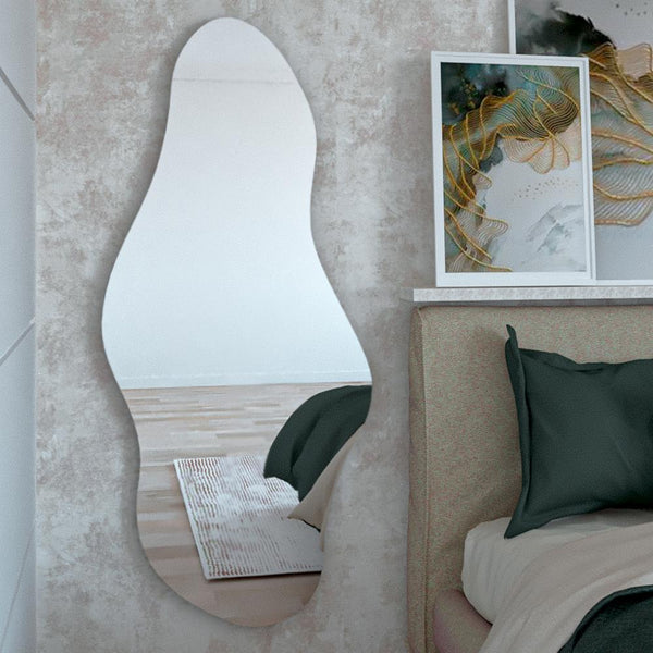 Espejo Irregular Aries, Gris, Diseño Moderno
