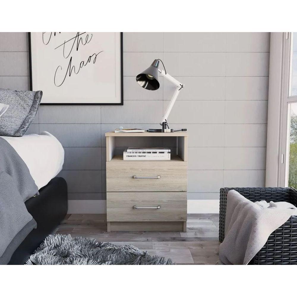 Mesa de Noche Cantabria color Miel para Habitación.