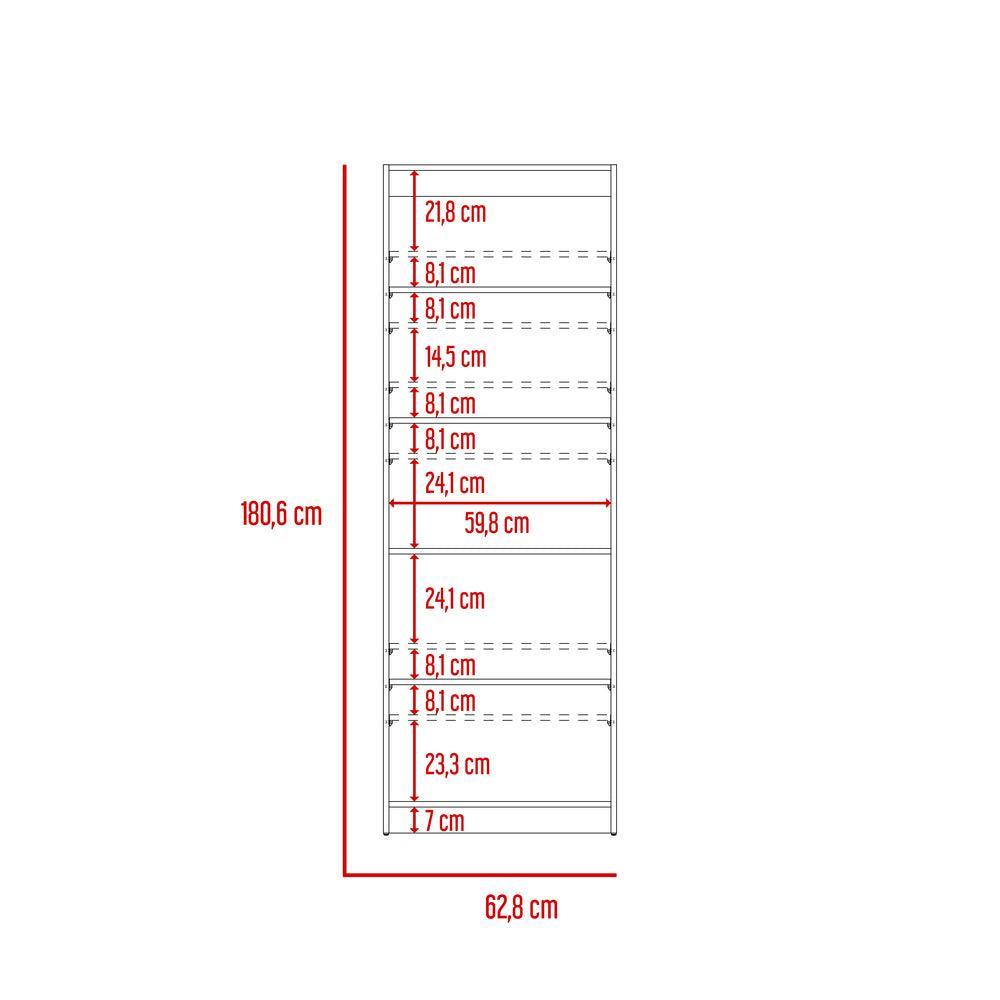 Combo de Bibliotecas Home, Wengué, Incluye Tres Bibliotecas sin puertas y Tres Complementos - VIRTUAL MUEBLES