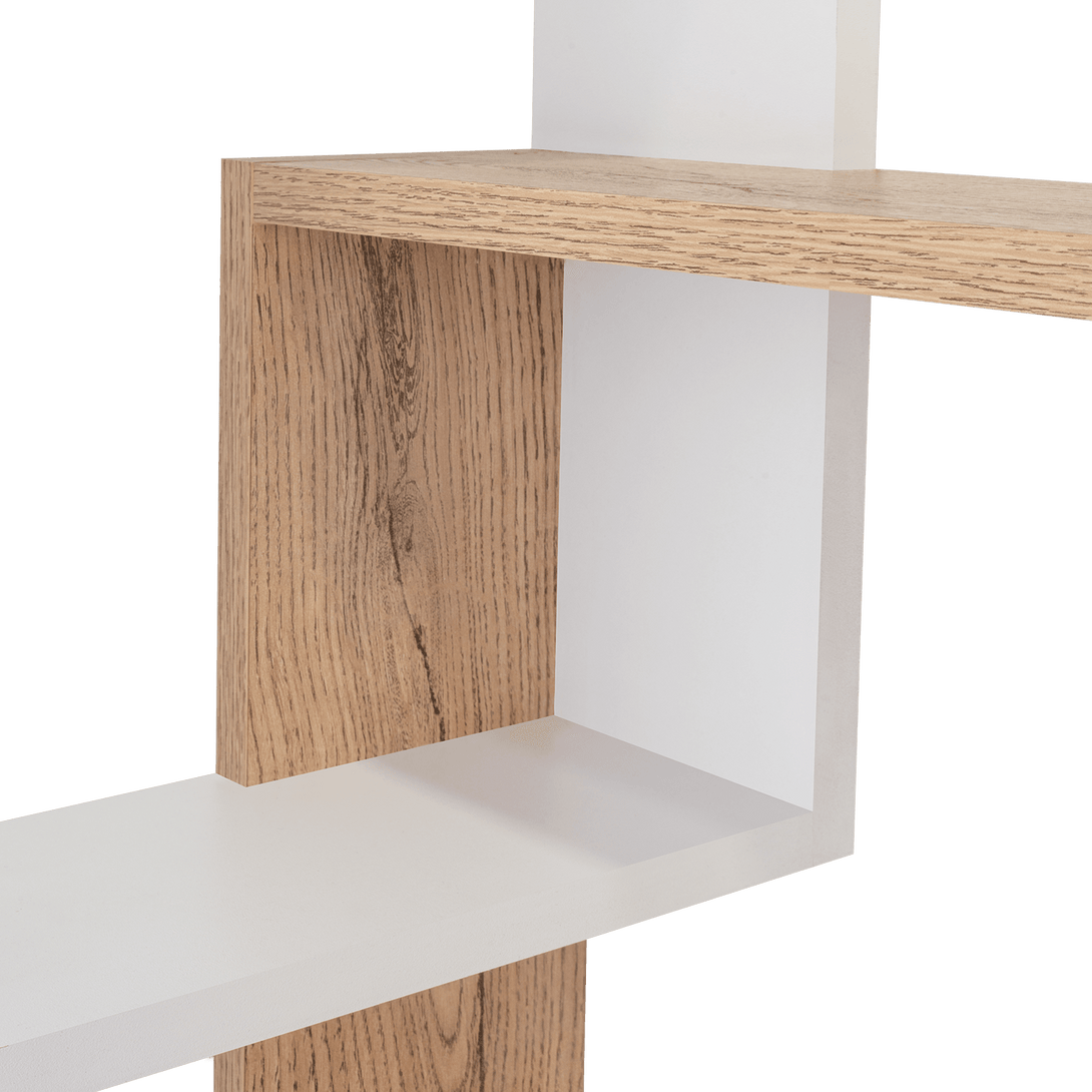 Repisa Cuadrada Deia, Beige y Blanco, x 1 Unidad - VIRTUAL MUEBLES