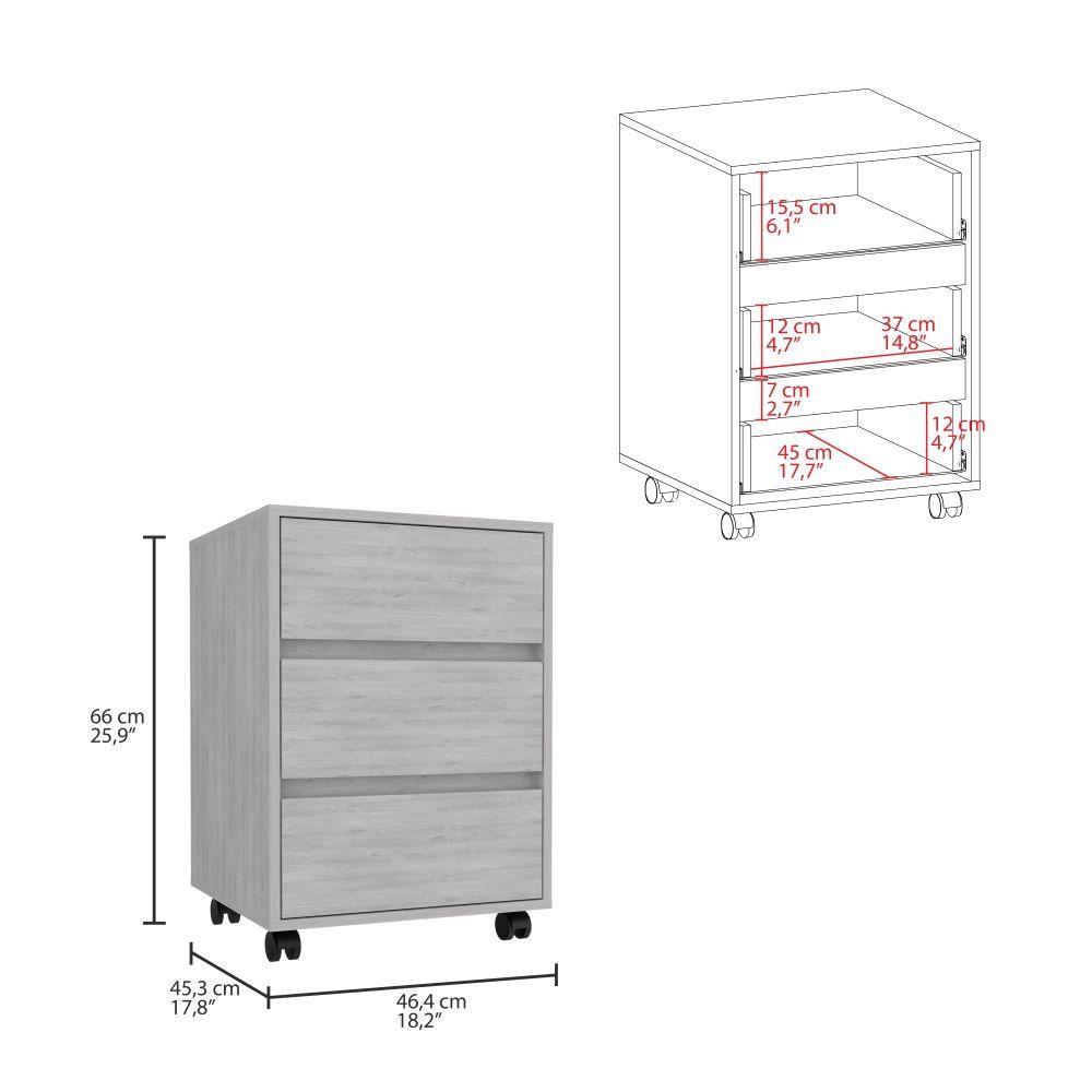 Organizador Taira X2, color Blanco Artico para Habitación.