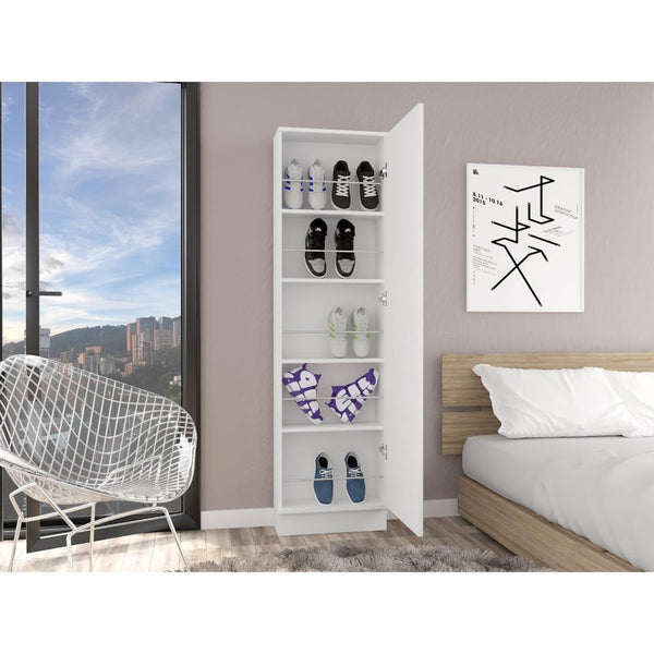 Zapatero Leto, Blanco, con Amplio Espacio de Almacenamiento ZF